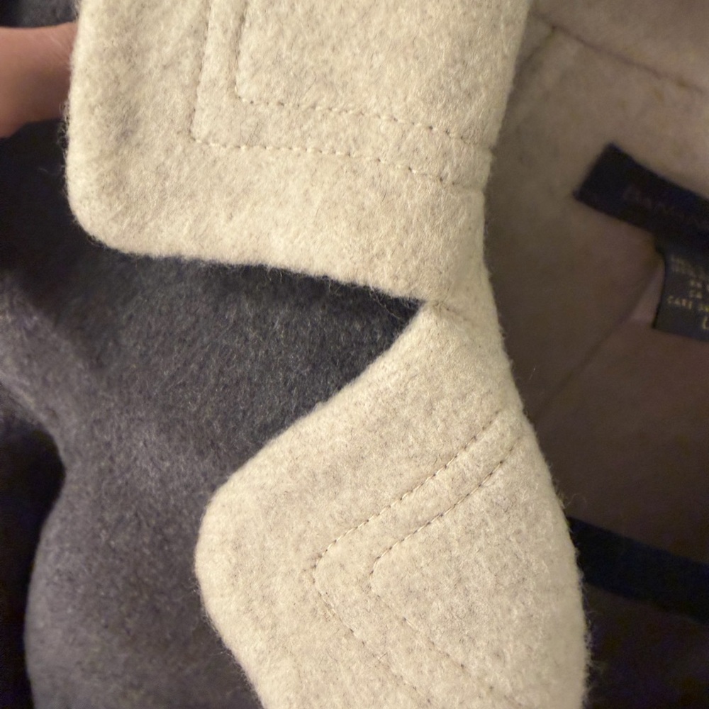 Banana Republic Wool Coat in Cream and Gray - Picture 12 of 13